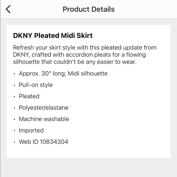 DKNY Pleated Midi Skirt - Picture 5 of 5